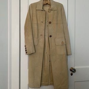Vintage Karen Millen Suede Leather Coat -Perfect Condition - Size 2